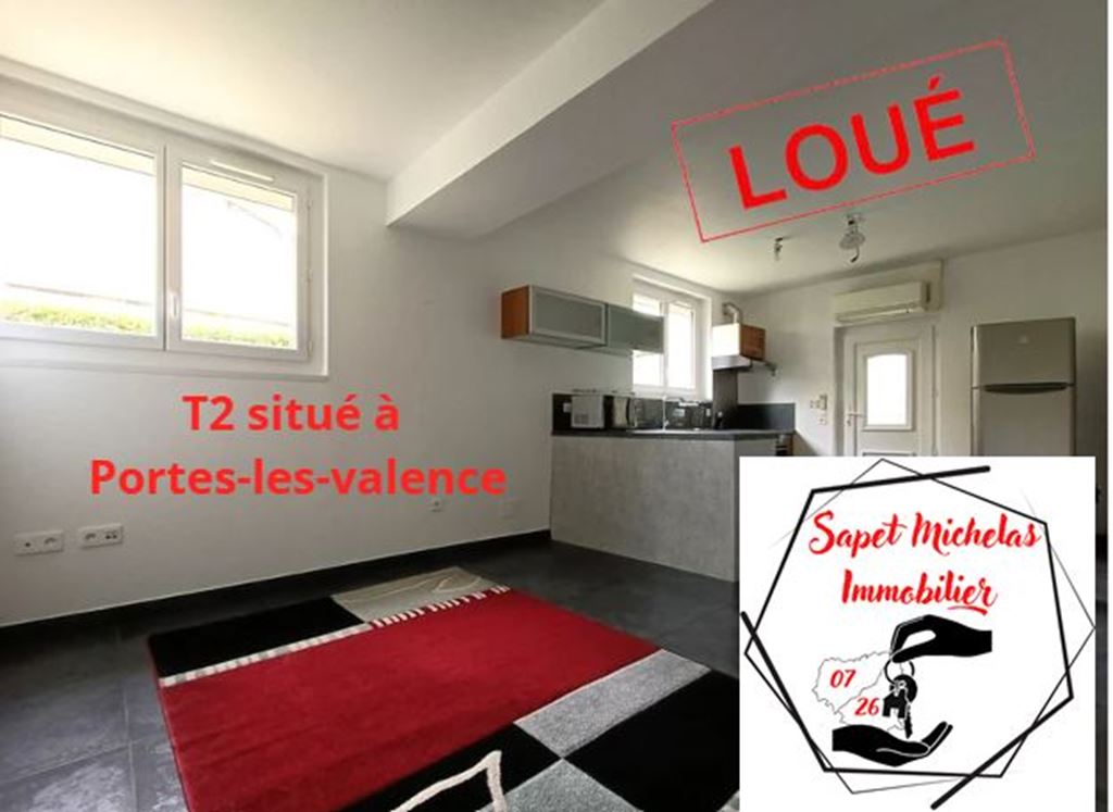 Appartement T2 PORTES LES VALENCE 540€ SAPET MICHELAS IMMOBILIER